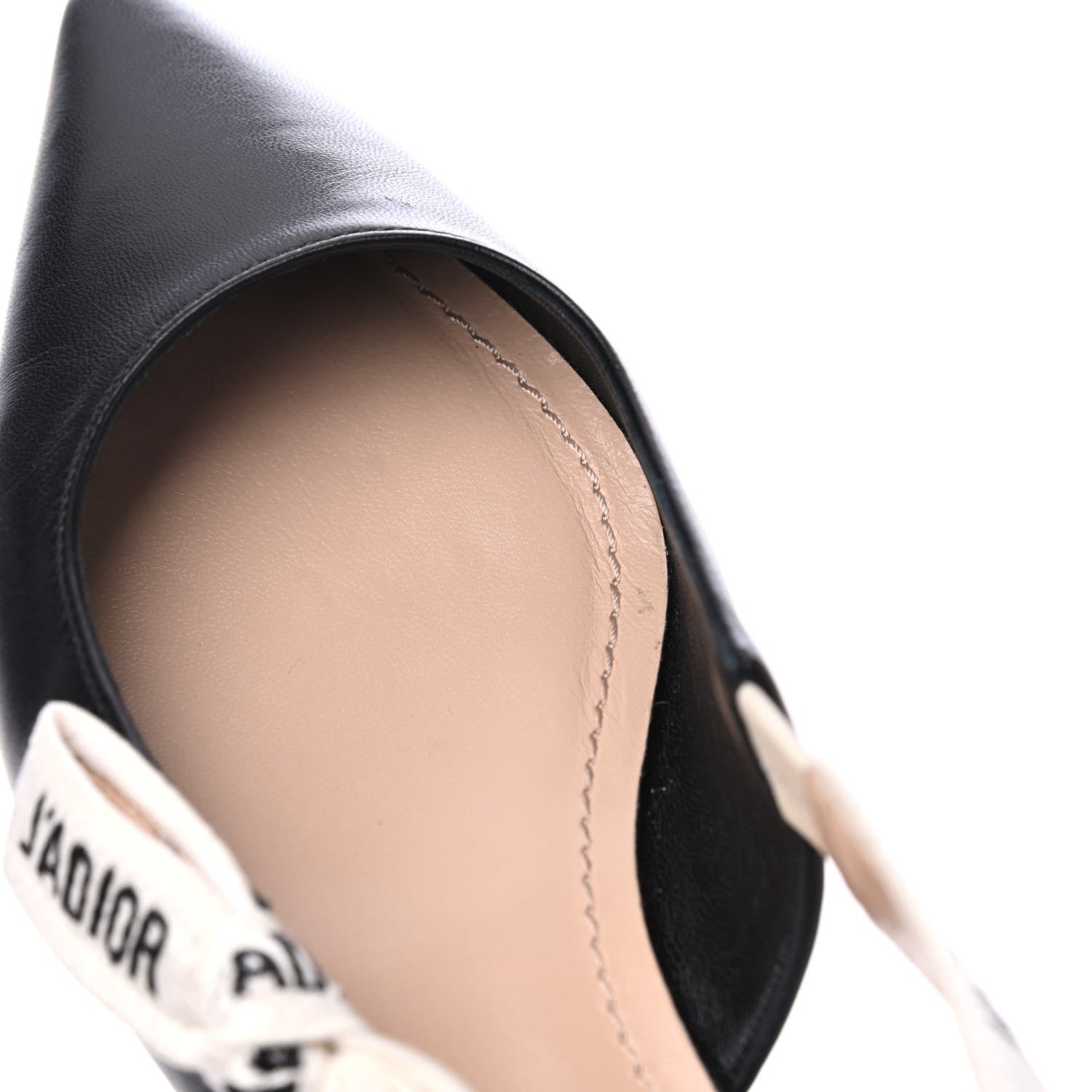 Christian Dior Lambskin Ribbon J'Adior Slingback Ballet Flats 35.5 Black 12 of 16