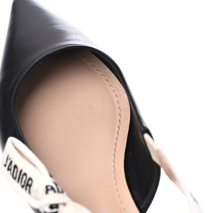 Christian Dior Lambskin Ribbon J'Adior Slingback Ballet Flats 35.5 Black 12 of 16
