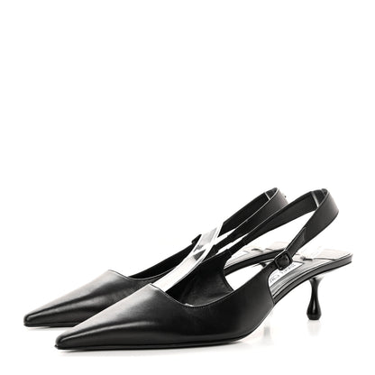 Jimmy Choo Nappa Amel 50 Slingback Pumps 41.5 Black 3 of 12