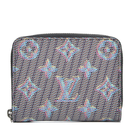 Louis Vuitton Calfskin Monogram LV Pop Zippy Coin Purse Blue 1 of 7