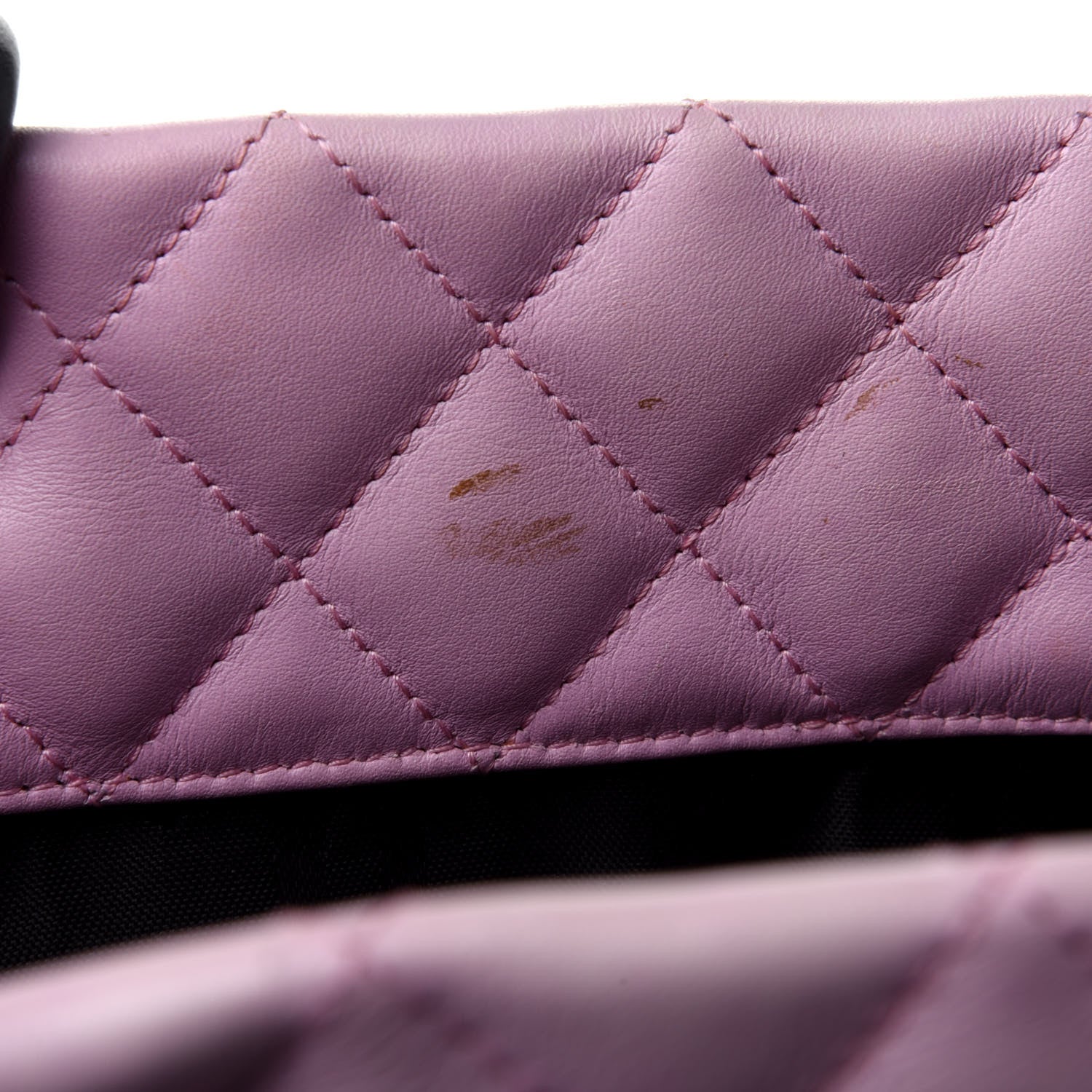 Chanel Calfskin Quilted Large Cambon Tote Pink Black 5 of 5