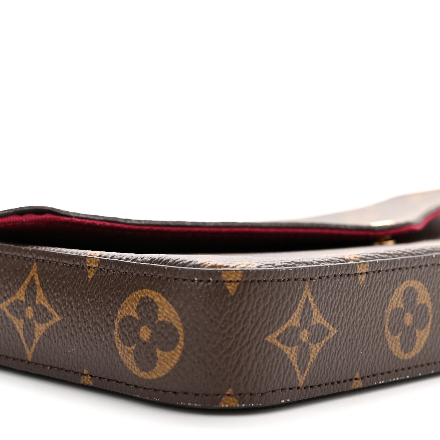 Louis Vuitton Monogram Pochette Felicie Chain Wallet Fuchsia 10 of 11