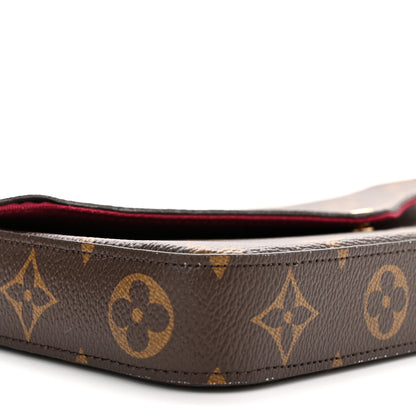 Louis Vuitton Monogram Pochette Felicie Chain Wallet Fuchsia 10 of 11