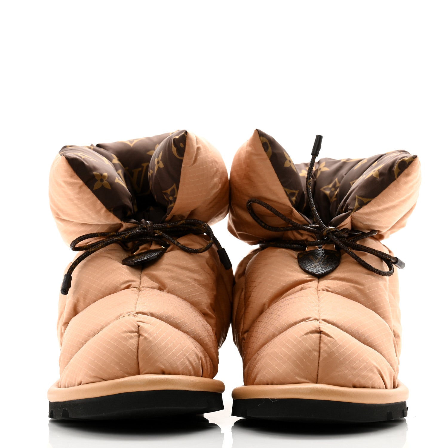 Louis Vuitton Nylon Monogram Pillow Comfort Ankle Boot 38 Beige 2 of 7