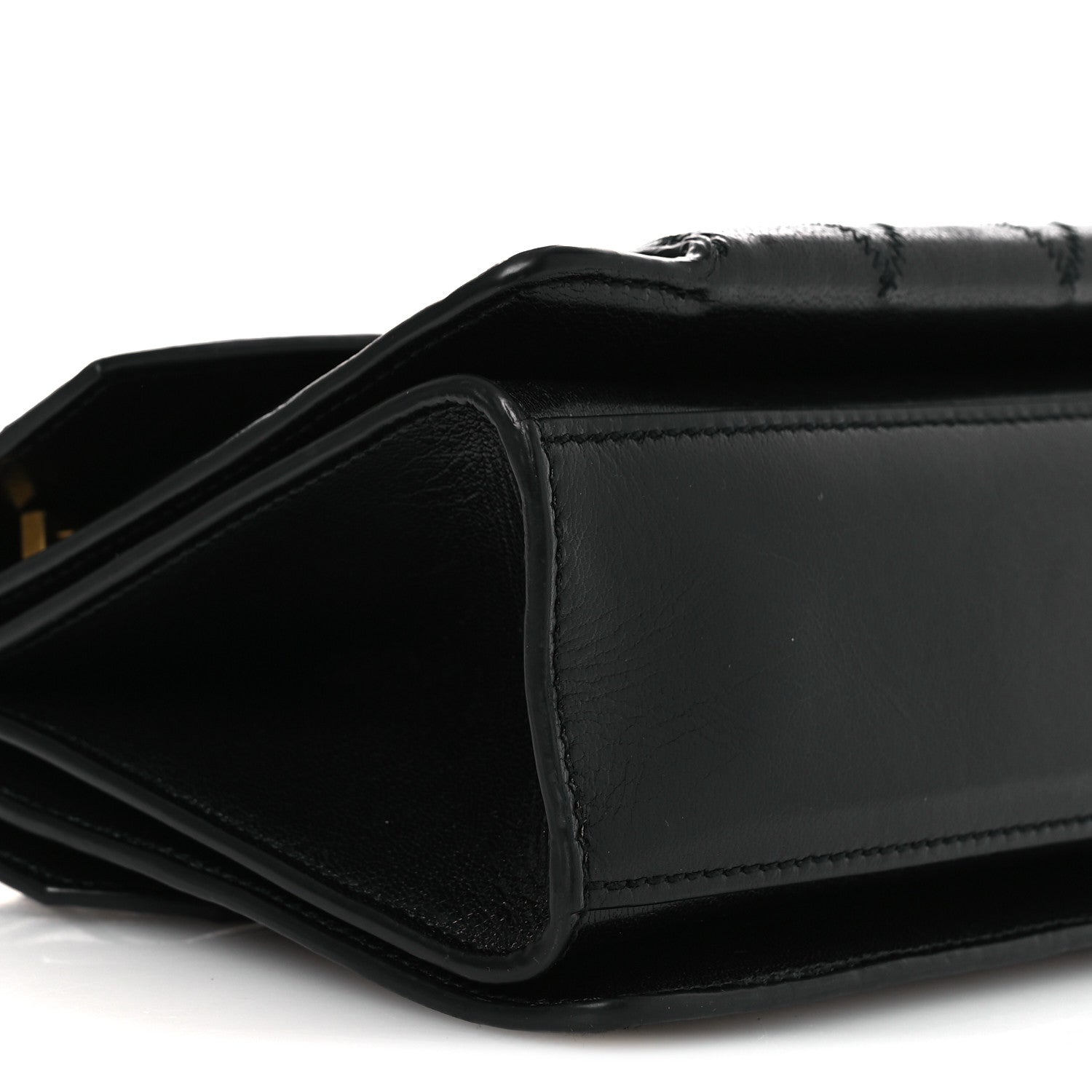 Givenchy Goatskin Quilted Small GV3 Shoulder Bag Black 8 of 9