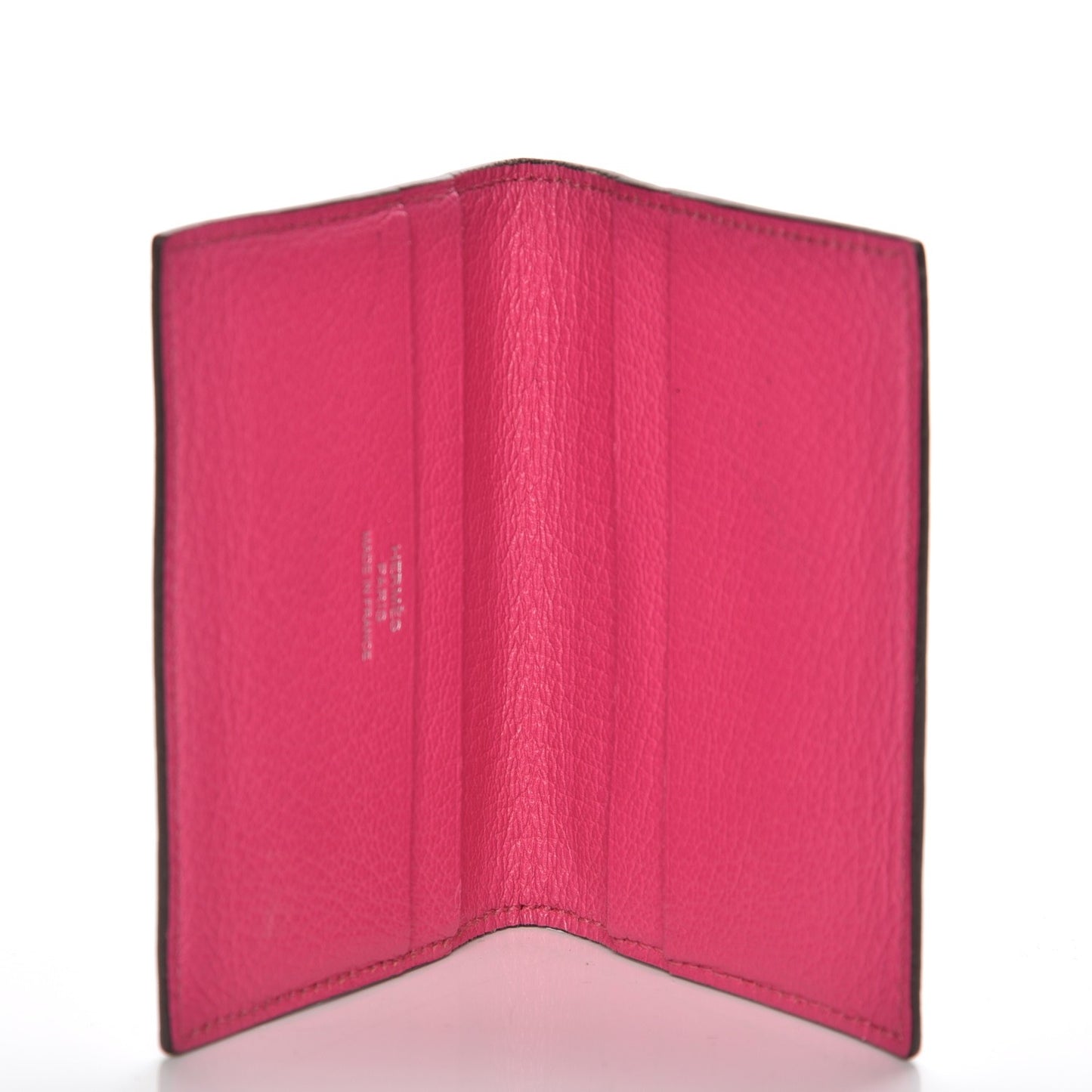 Chevre Mysore Evelyne Card Wallet Rose Tyrien
