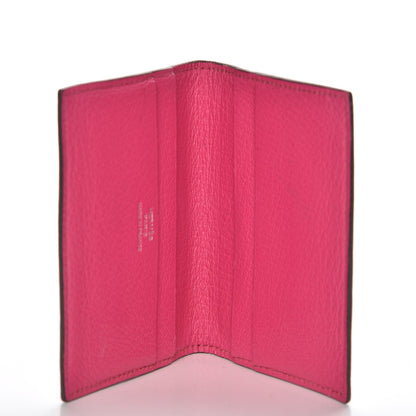 Hermes Chevre Mysore Evelyne Card Wallet Rose Tyrien 5 of 7