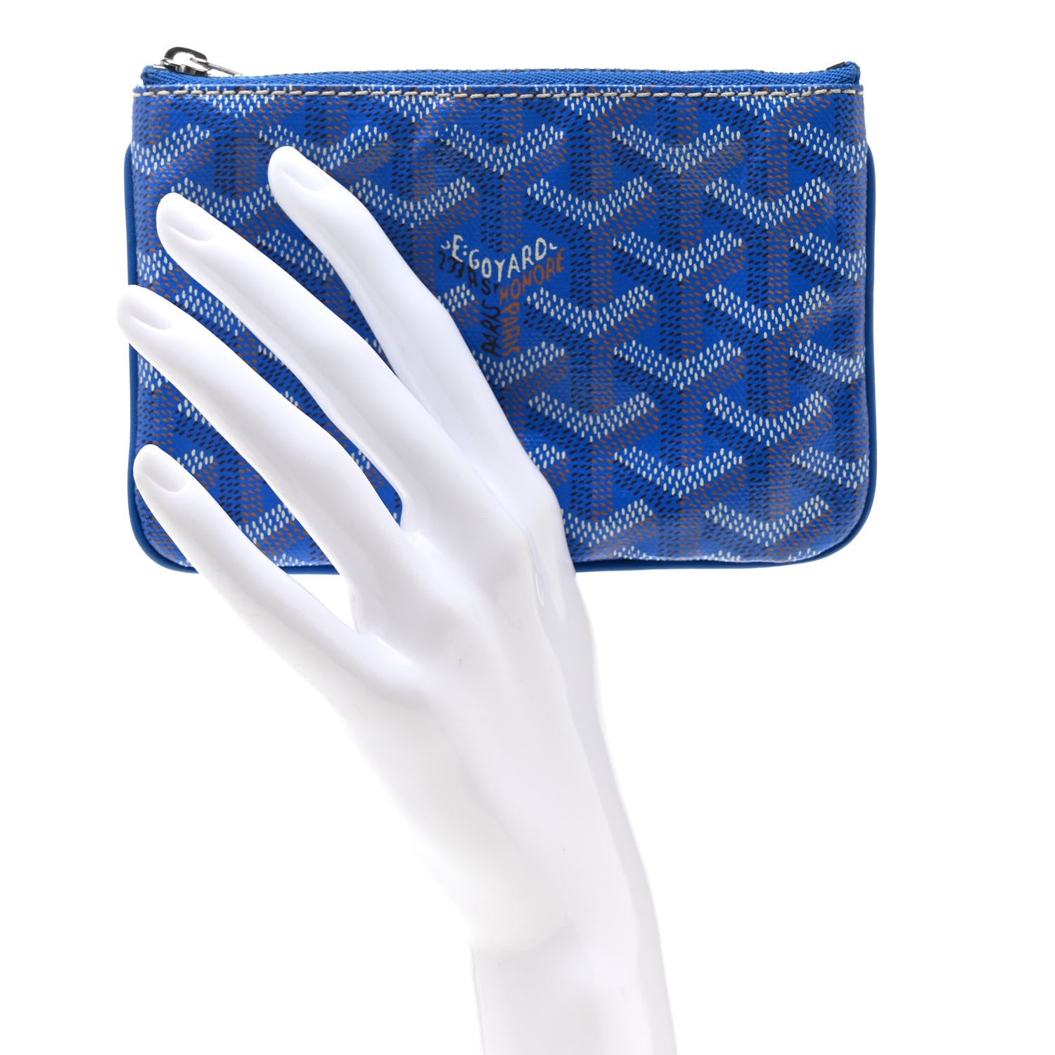 Goyard Goyardine Mini Senat Pochette Sky Blue 2 of 9
