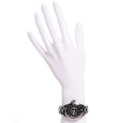 Chanel Stainless Steel Ceramic Ruby 33mm J12 Quartz Watch Black 2 of 6
