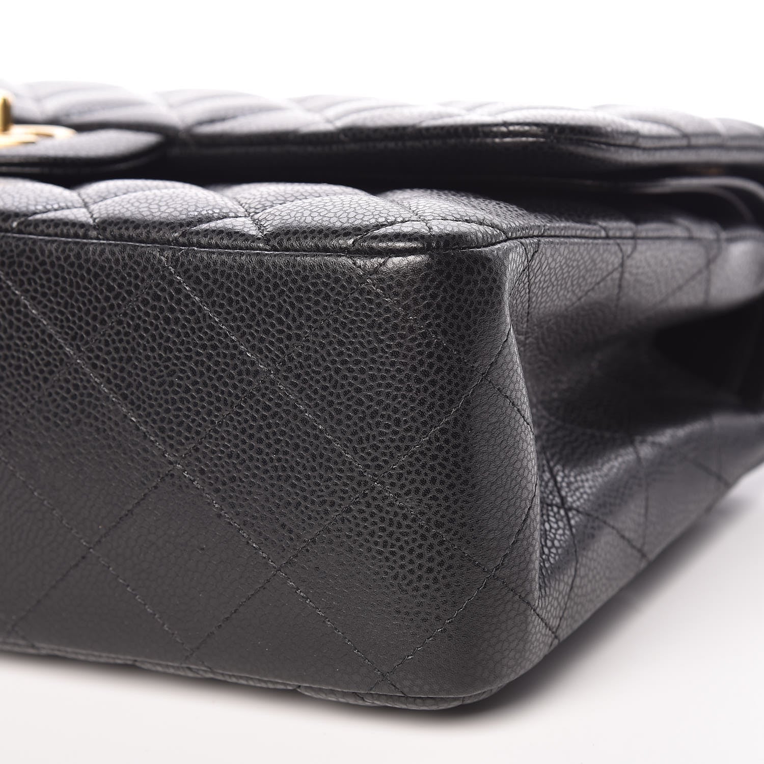 Chanel Caviar Quilted Jumbo Double Flap Black 6 of 12