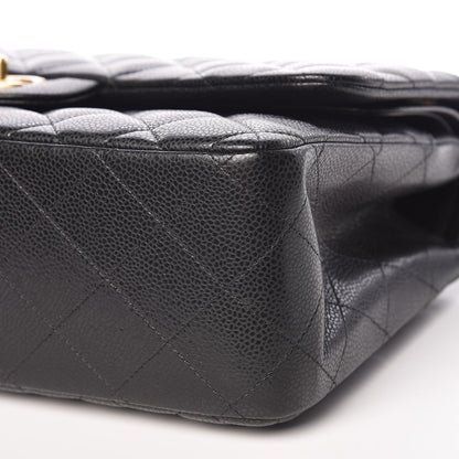Chanel Caviar Quilted Jumbo Double Flap Black 6 of 12