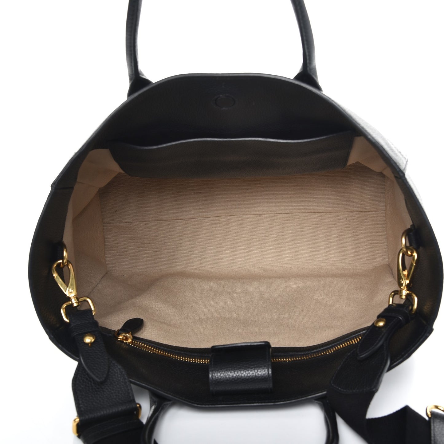 Vitello Daino Tote Nero Black