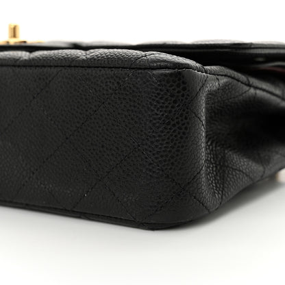 Chanel Caviar Quilted Medium Double Flap Black 10 of 15