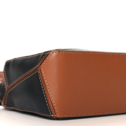 Loewe Calfskin Mini Puzzle Bag Tan Black 8 of 9
