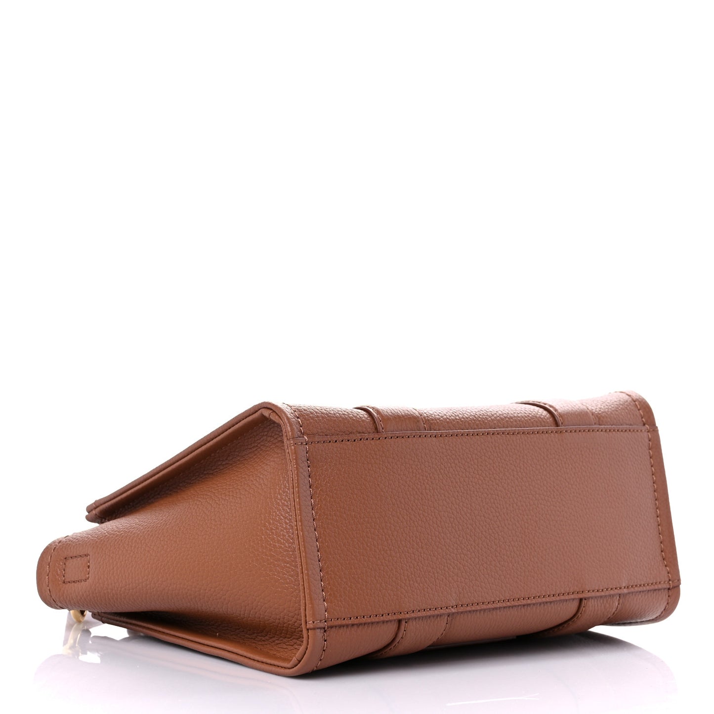 Grained Calfskin Small The Tote Bag Argan Oil