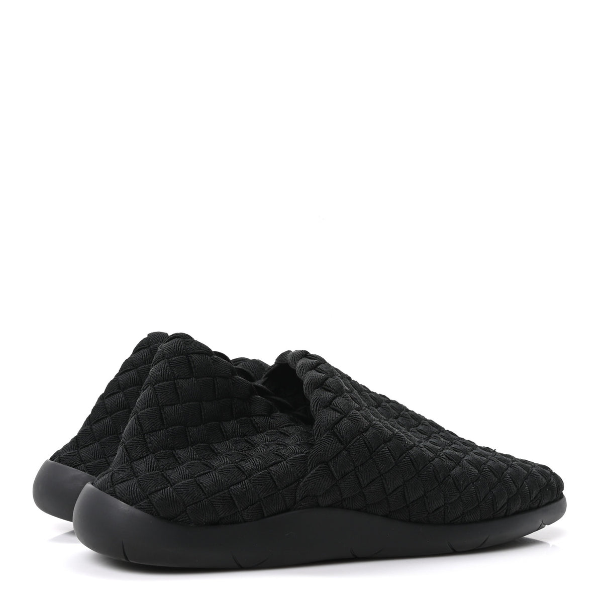 Intrecciato Women's Slip-On Sneakers 43.5 Black
