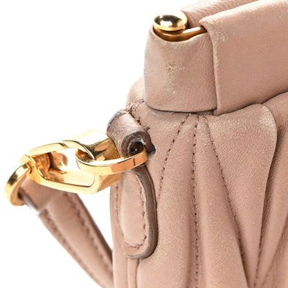 Miu Miu Nappa Matelasse Crossbody Cammeo 12 of 17