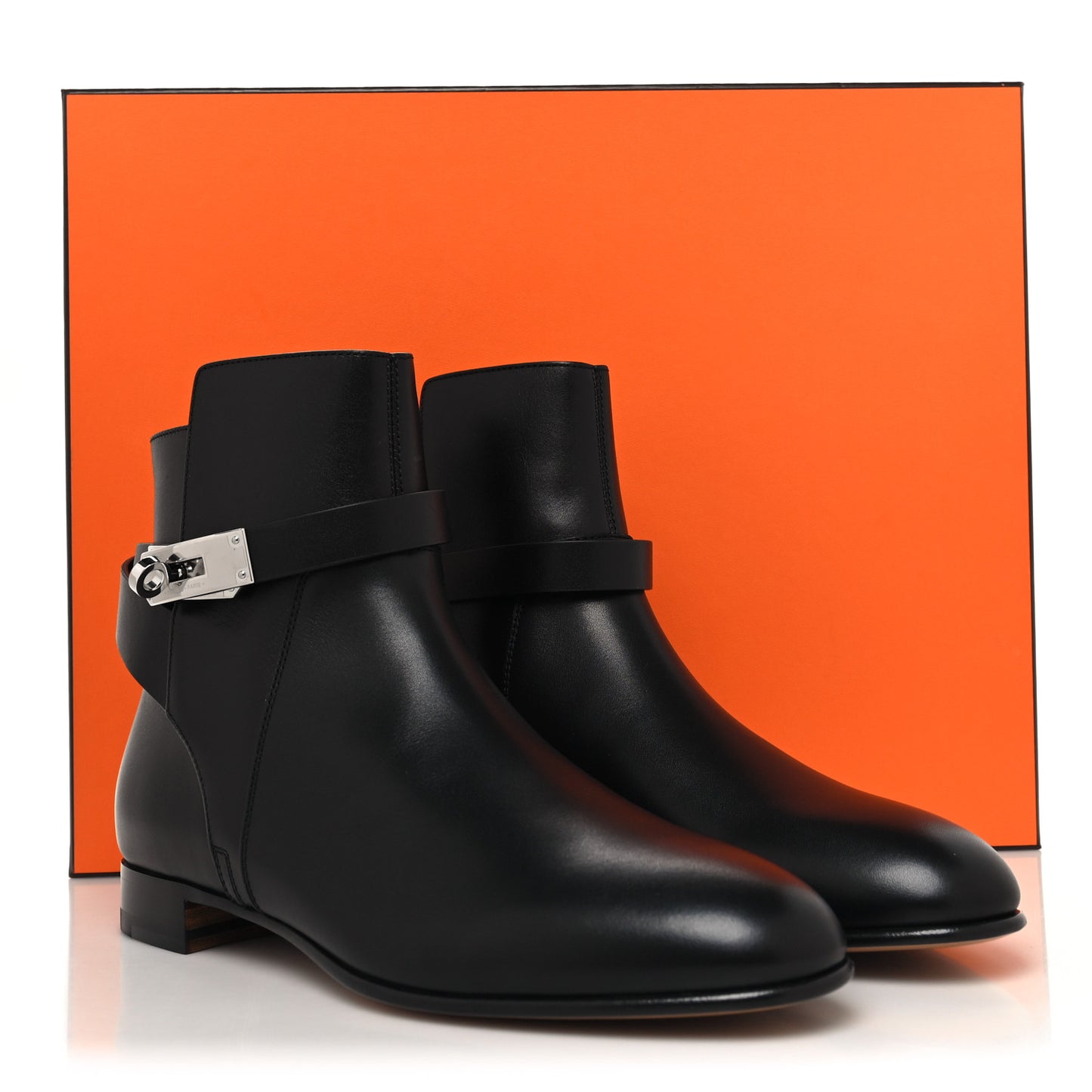Calfskin Neo Low Boots 39 Black