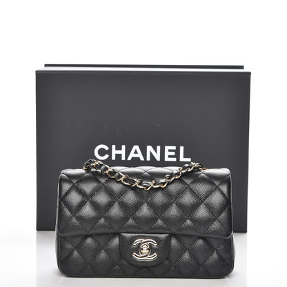 Chanel Caviar Quilted Mini Rectangular Flap Black 8 of 8