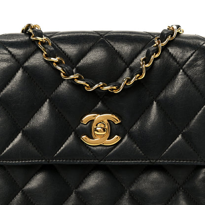 Chanel Lambskin Quilted Mini Flap Crossbody Black 10 of 12