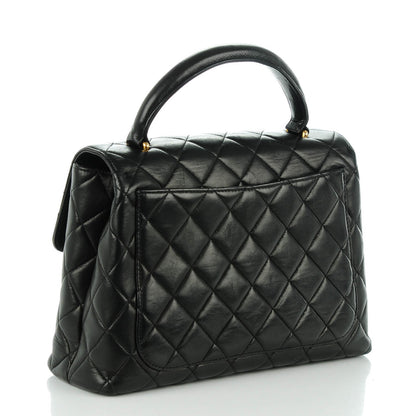 Chanel Lambskin Quilted Medium Kelly Flap Bag Black 3 of 8