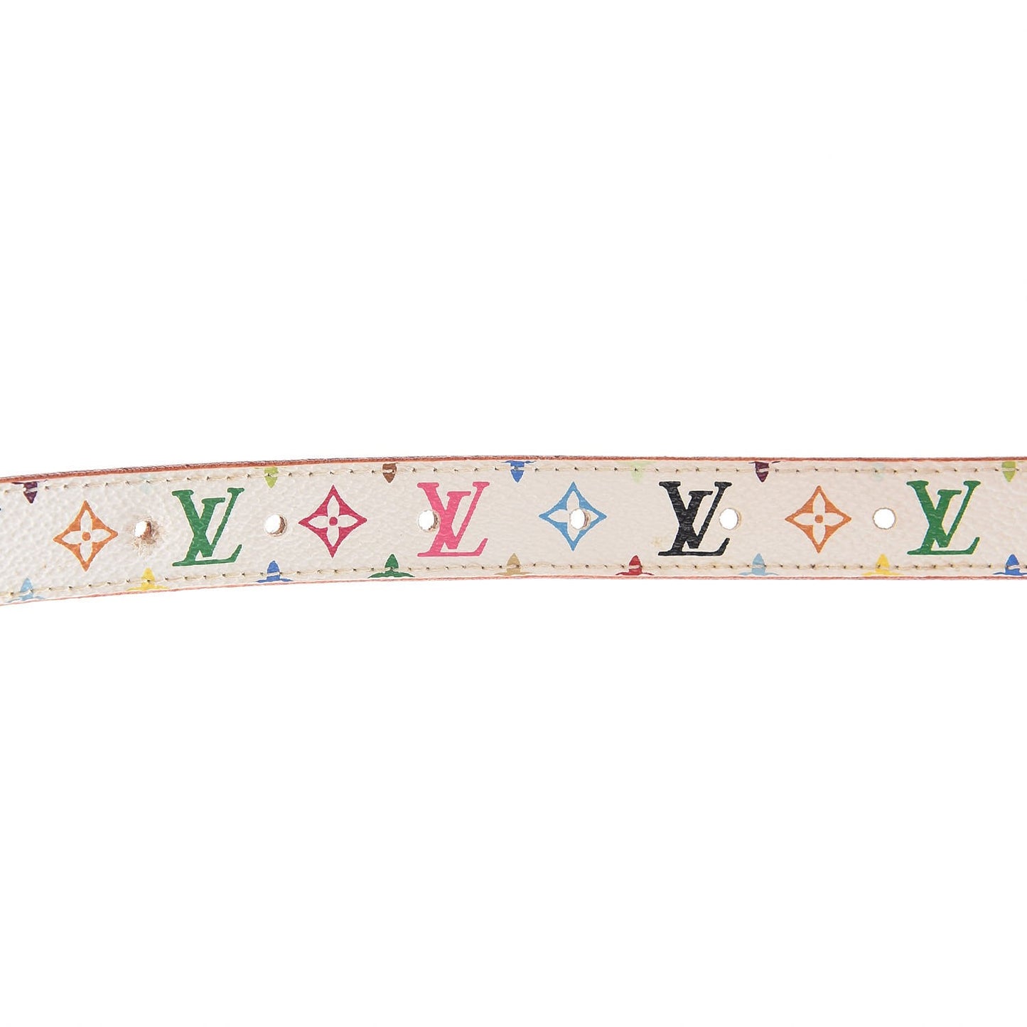 Monogram Multicolor Belt 90 36 White