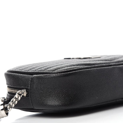 Saint Laurent Grain De Poudre Matelasse Monogram Mini Lou Camera Bag Black 11 of 20