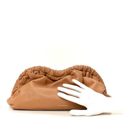 Mansur Gavriel Lambskin Cloud Clutch Caramel 2 of 9
