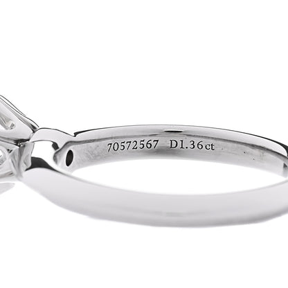 Tiffany Platinum Diamond 1.36ct Solitaire Engagement Ring 45 3.25 6 of 6
