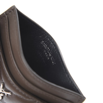 Saint Laurent Calfskin Y Quilted Monogram LouLou Credit Card Case Faggio 5 of 5