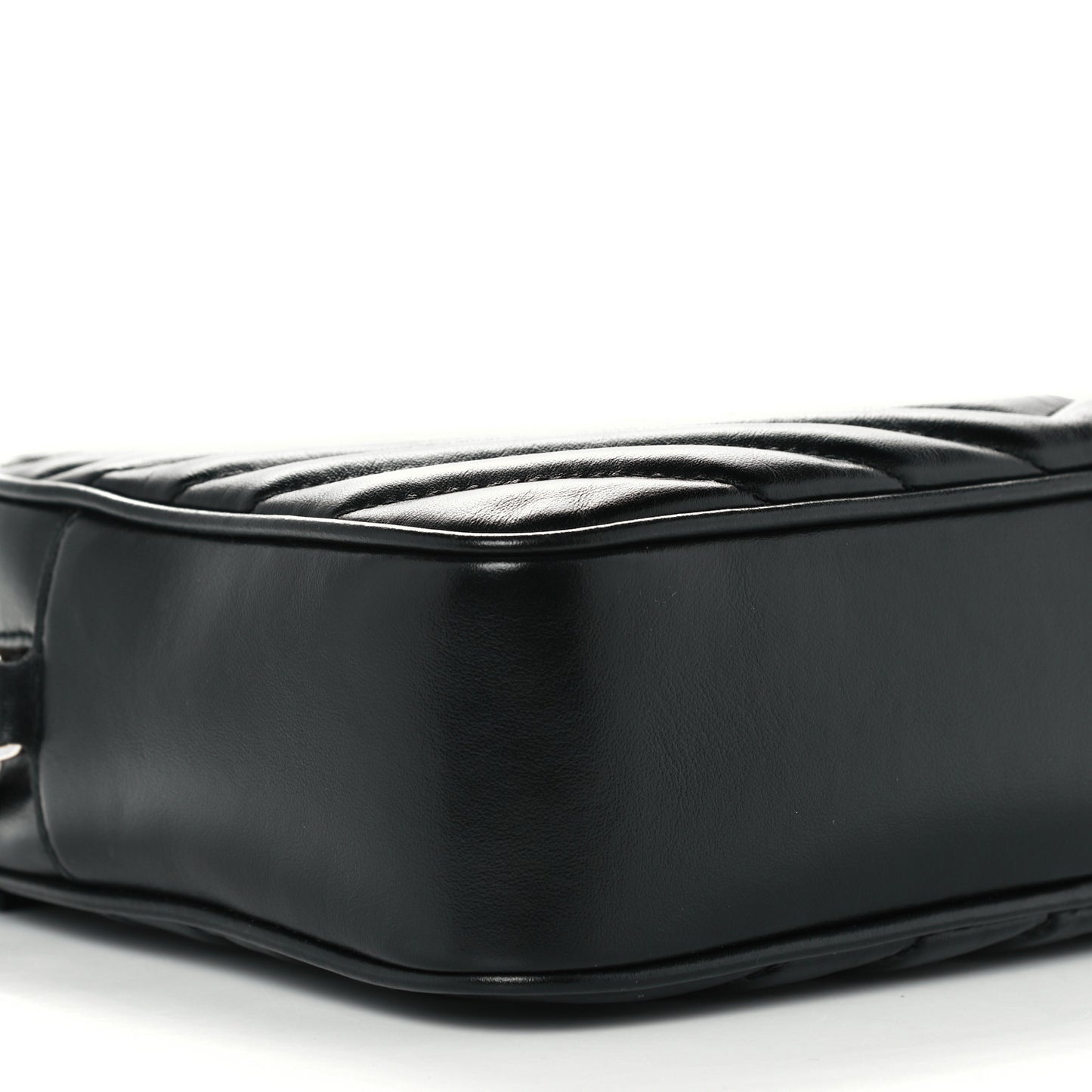 Calfskin Matelasse Monogram Lou Camera Bag Black