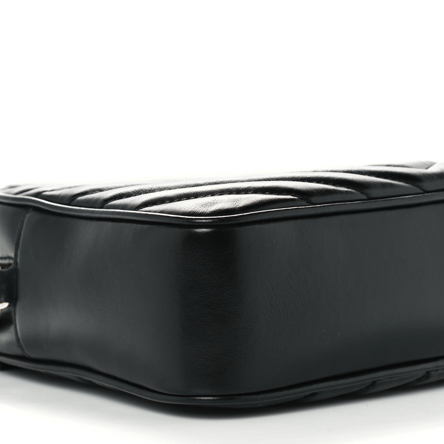Saint Laurent Calfskin Matelasse Monogram Lou Camera Bag Black 9 of 10