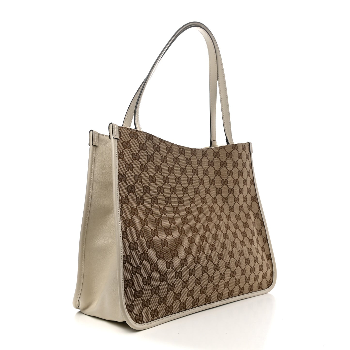 Monogram New Sakai Calfskin Lux Horsebit 1955 Tote Beige Ebony Mystic White
