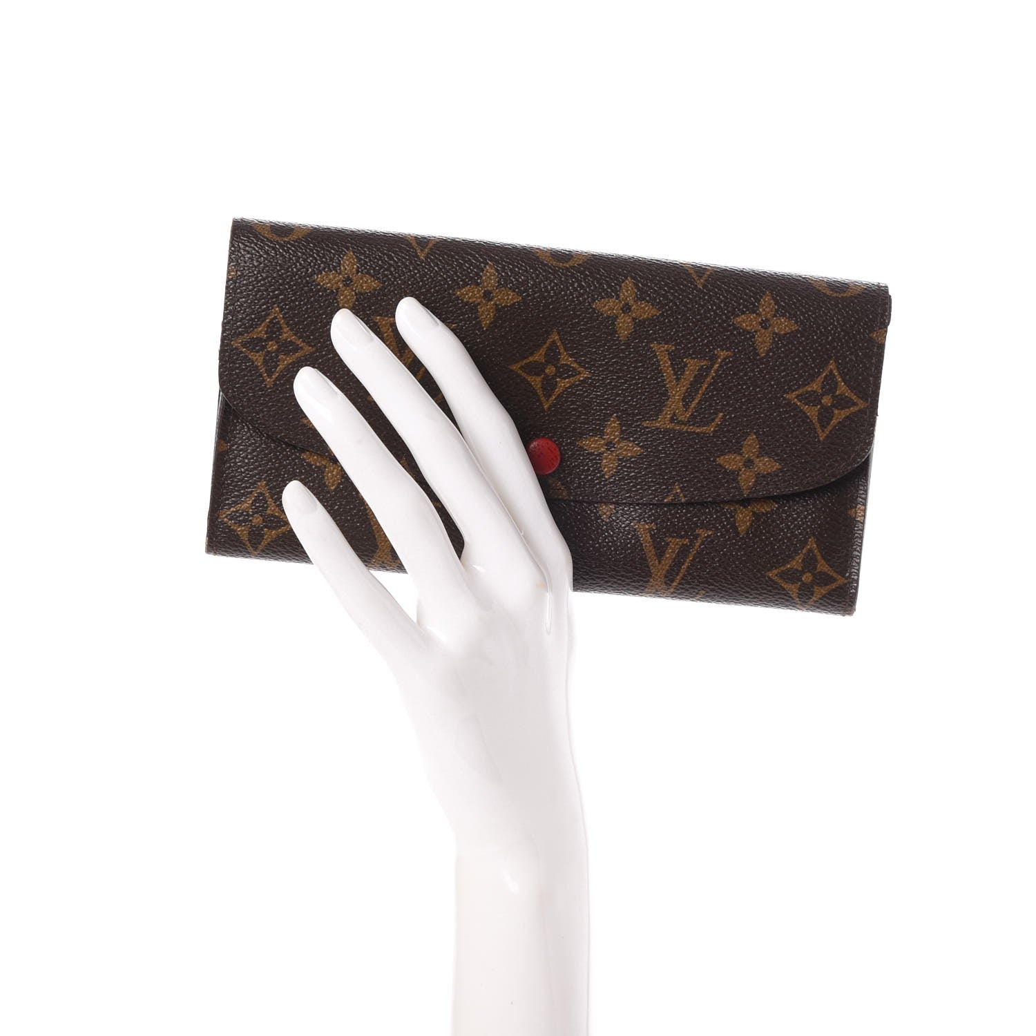 Louis Vuitton Monogram Emilie Wallet Red 2 of 11