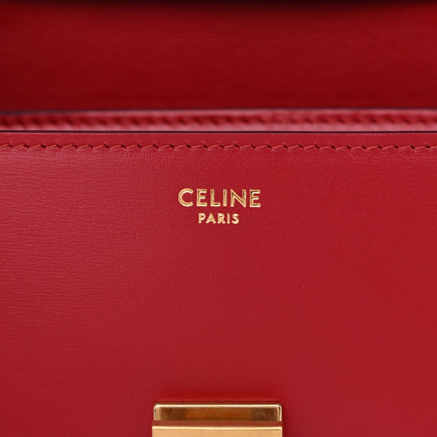 Box Calfskin Teen Classic Box Flap Bag Red