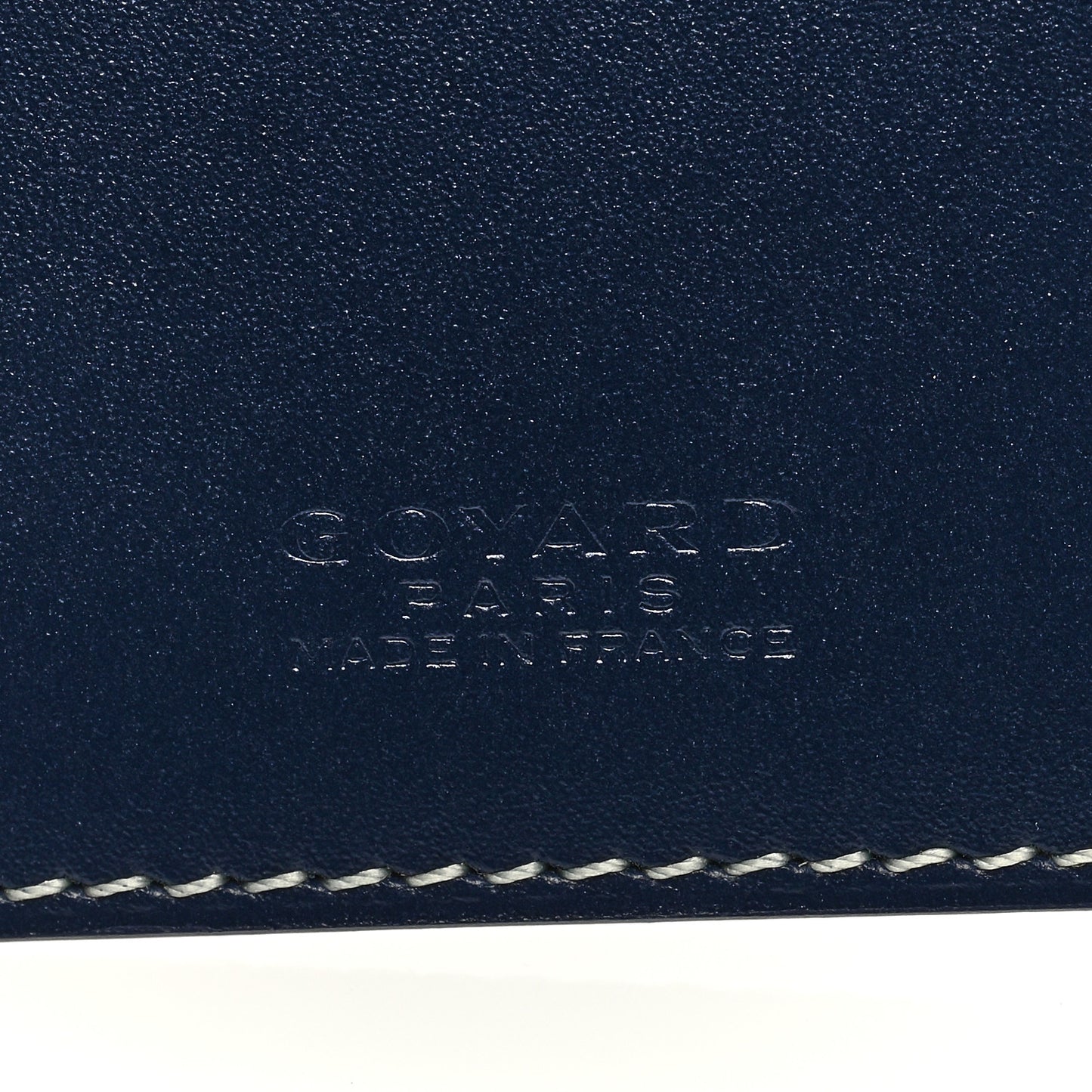 Goyardine Grenelle Passport Wallet Navy