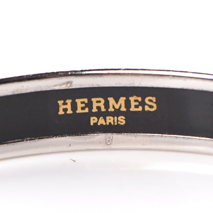 Hermes Enamel Printed Narrow Forest Animals Bracelet 65 5 of 6