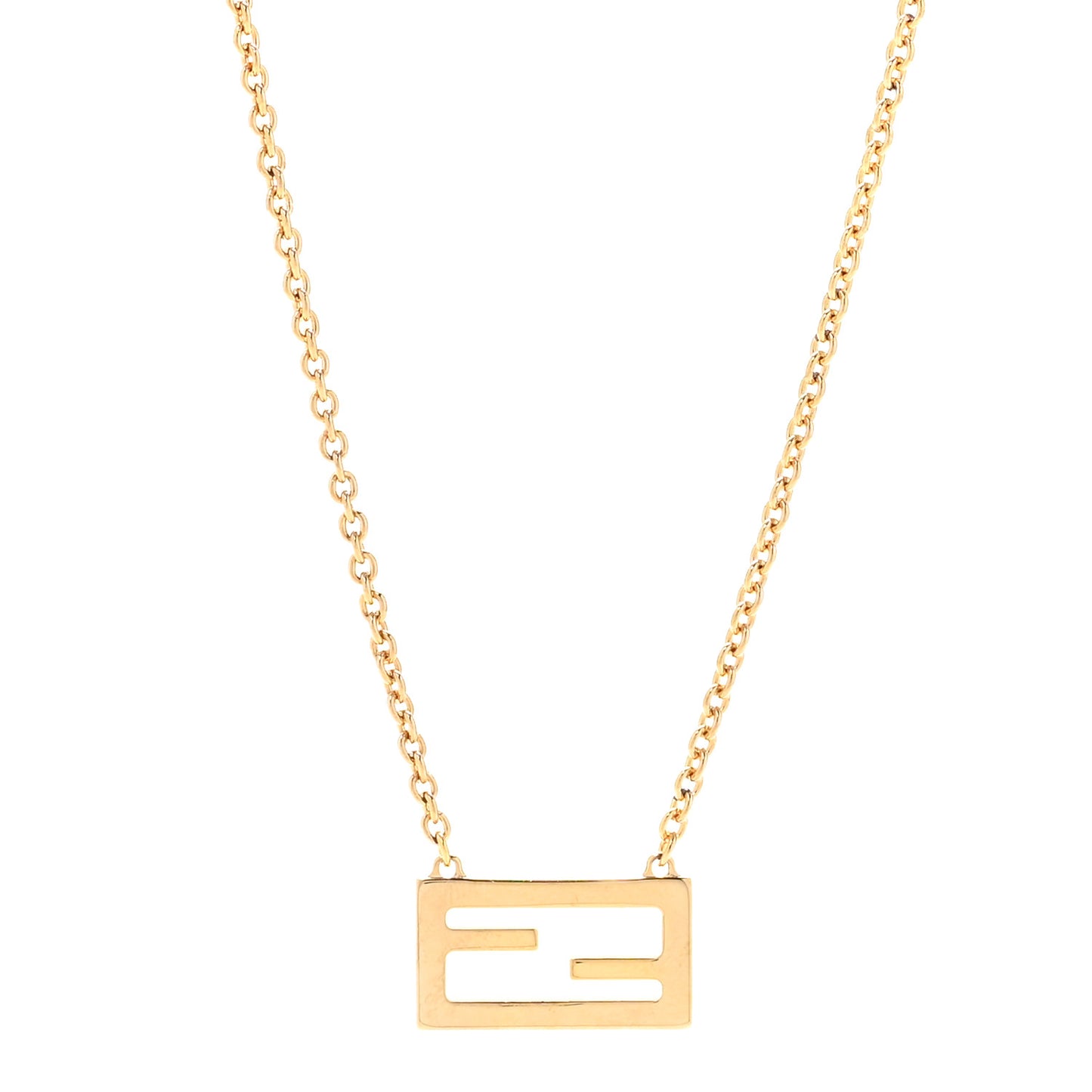 Bronze Baguette Necklace Gold