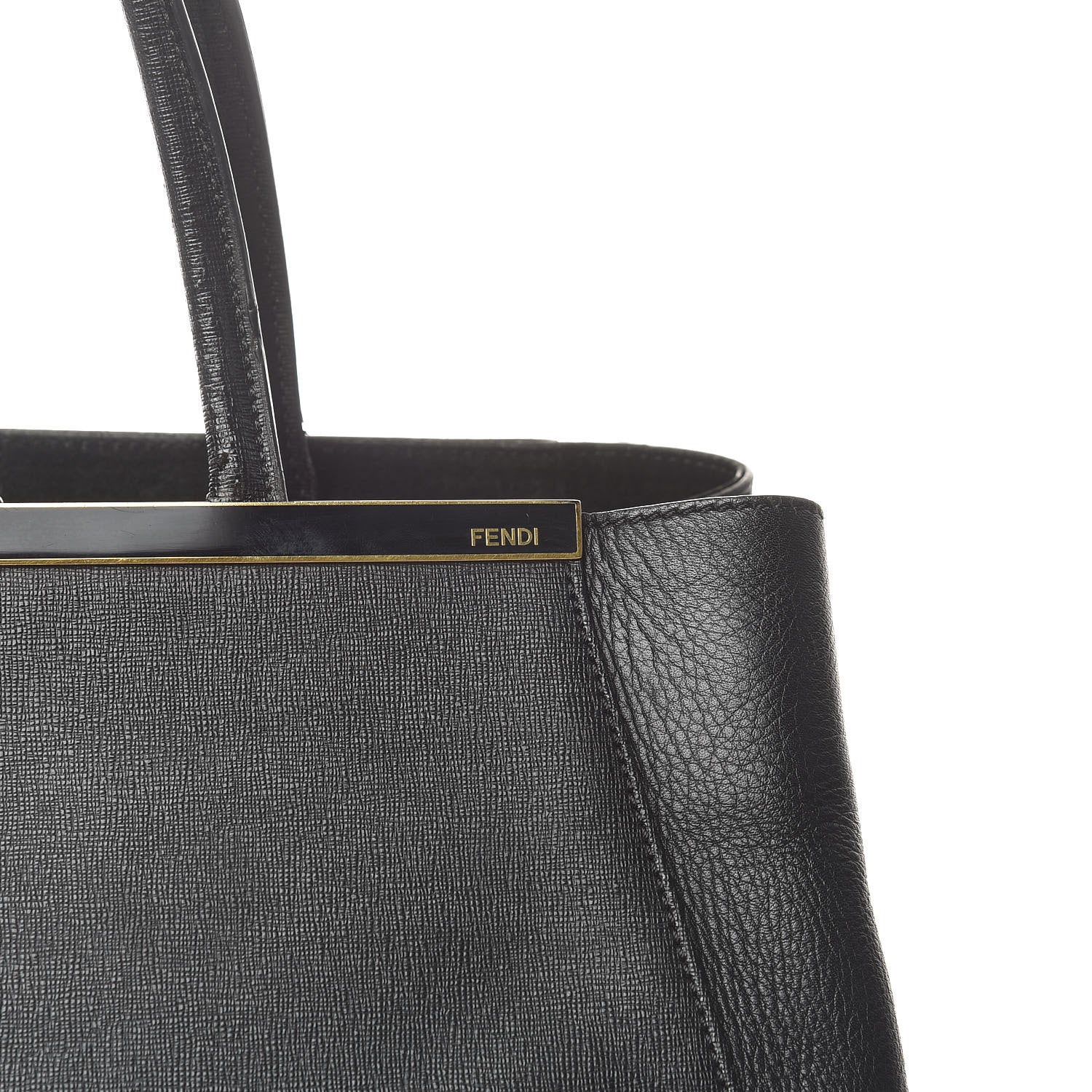 Fendi Vitello Elite Large 2Jours Tote Black 10 of 13