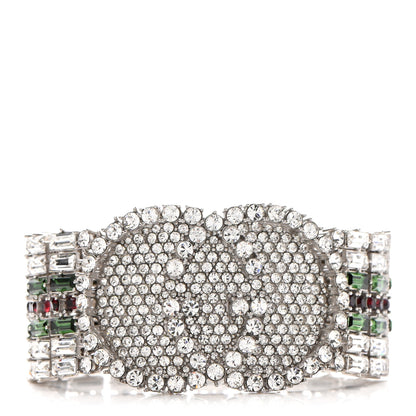 Gucci Crystals Double G Web Tennis Bracelet L Multicolor 1 of 6