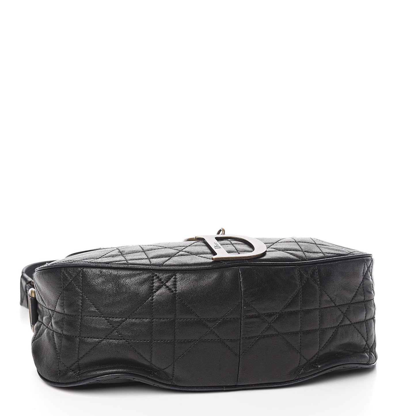 Lambskin Cannage Flap Bag Black