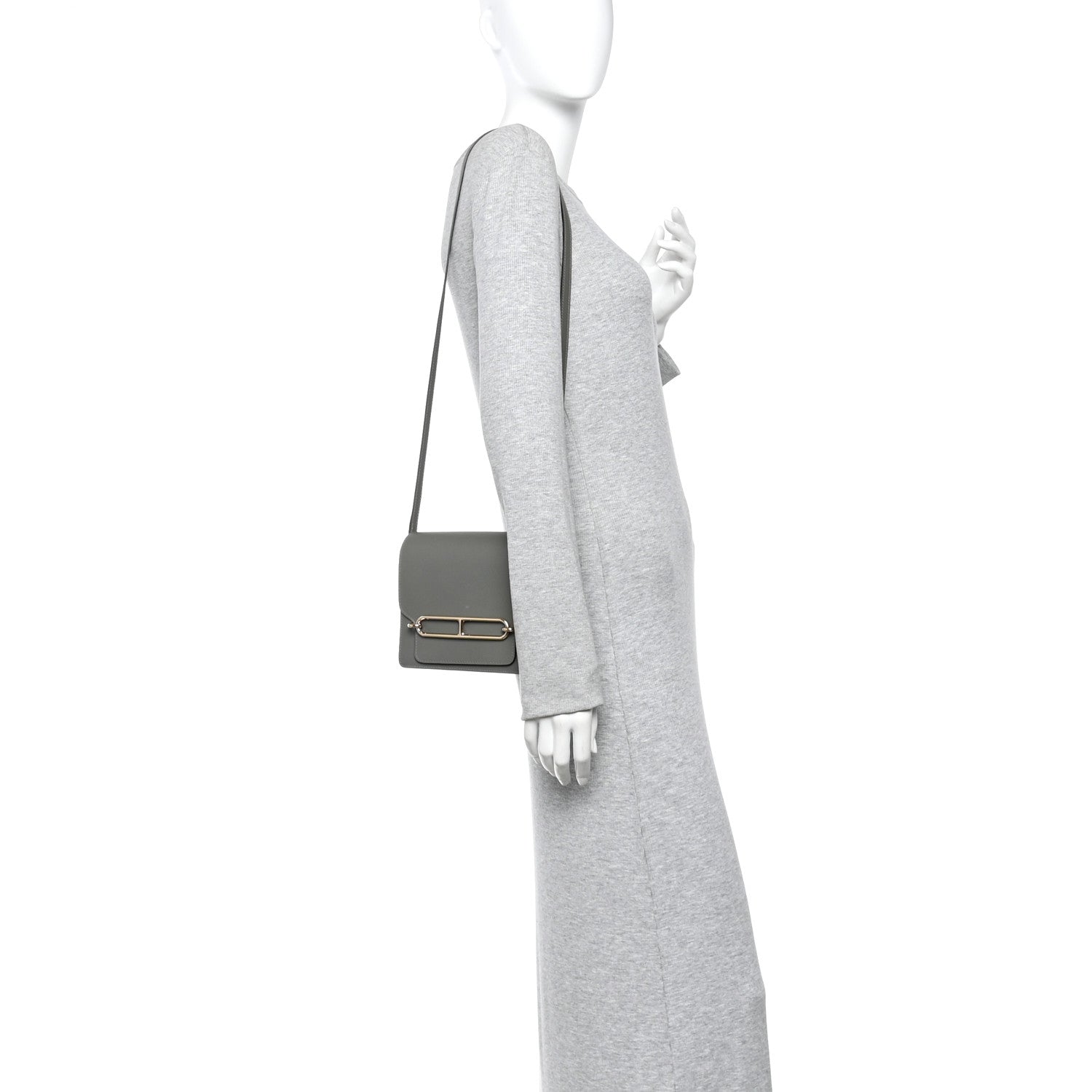 Hermes Evercolor Mini Sac Roulis Gris Meyer 2 of 14