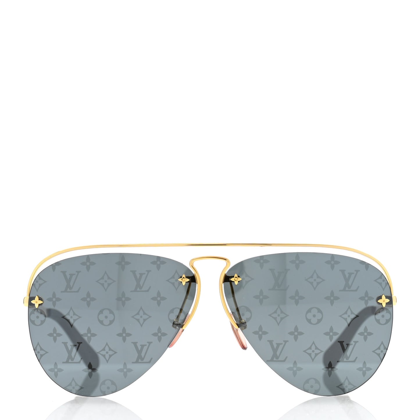 Metal Monogram Grease Sunglasses Z1172W Gold