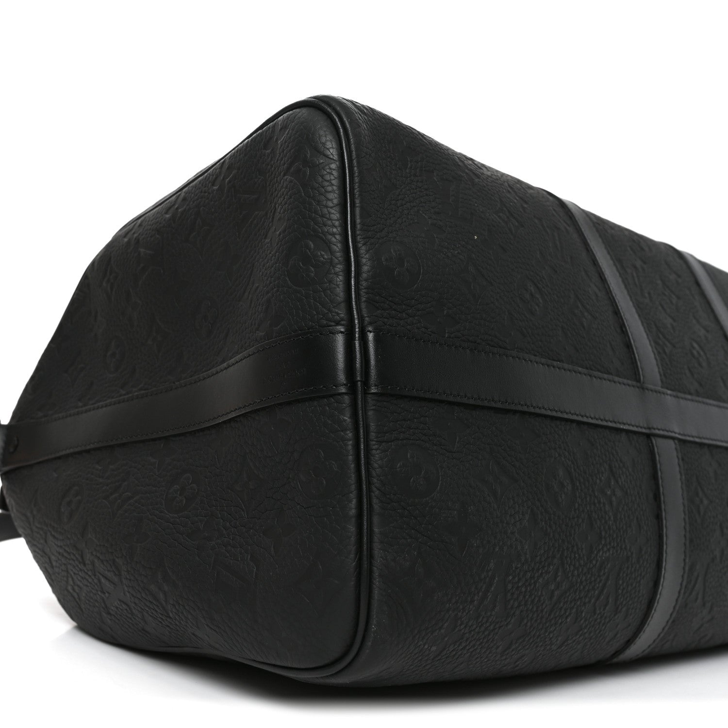 Louis Vuitton Taurillon Monogram Keepall Bandouliere 50 Black 7 of 8
