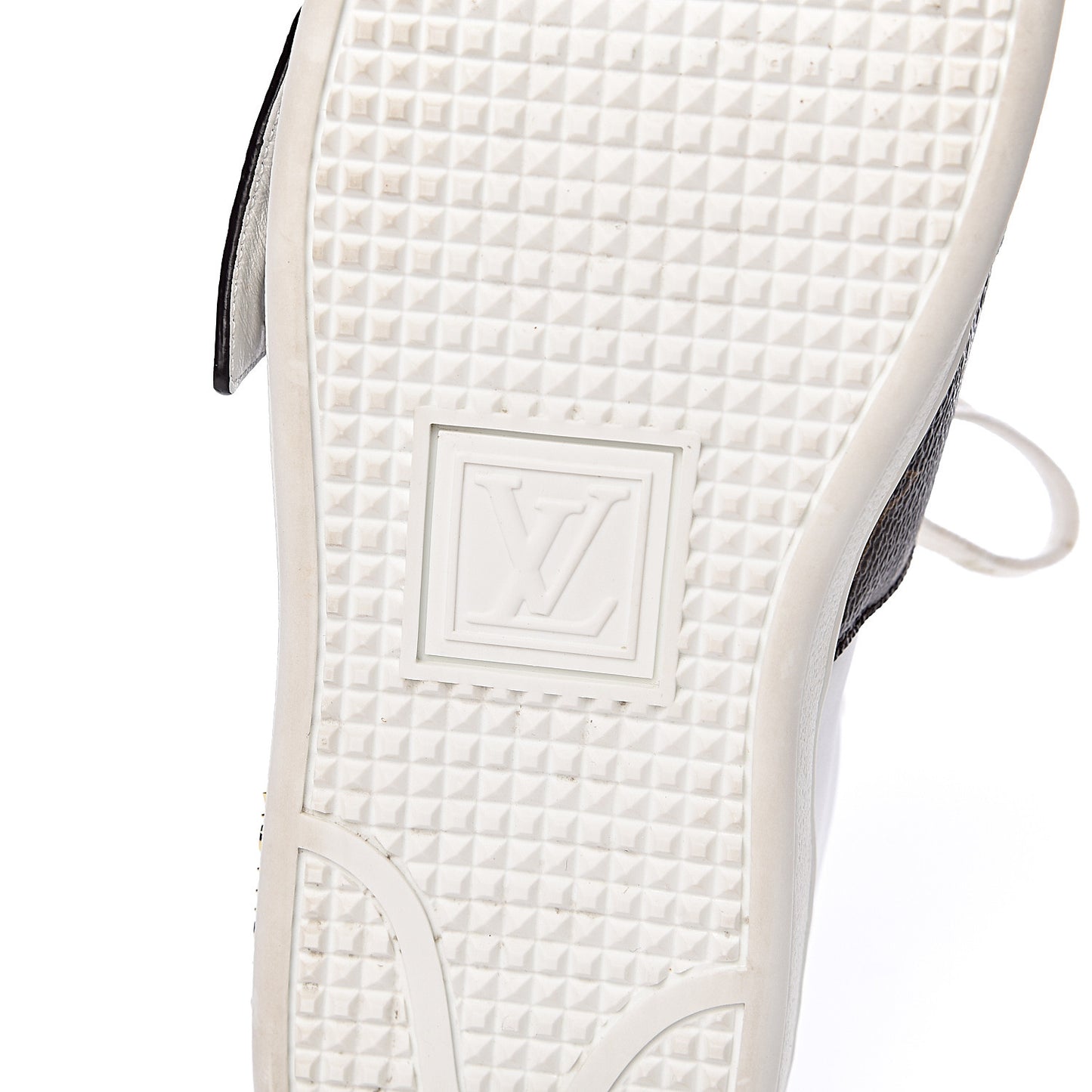 Calfskin Monogram Frontrow Sneakers 36.5 White