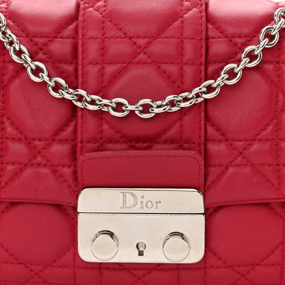 Christian Dior Lambskin Cannage Miss Dior Promenade Pouch Fuchsia 8 of 10