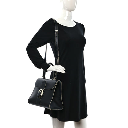 Delvaux Box Calfskin MM Brillant Clouds Satchel Black Ciel 2 of 14