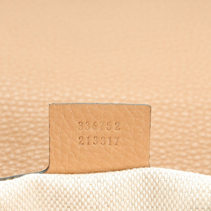 Gucci Pebbled Calfskin Medium Soho Flap Crossbody Camelia 7 of 7