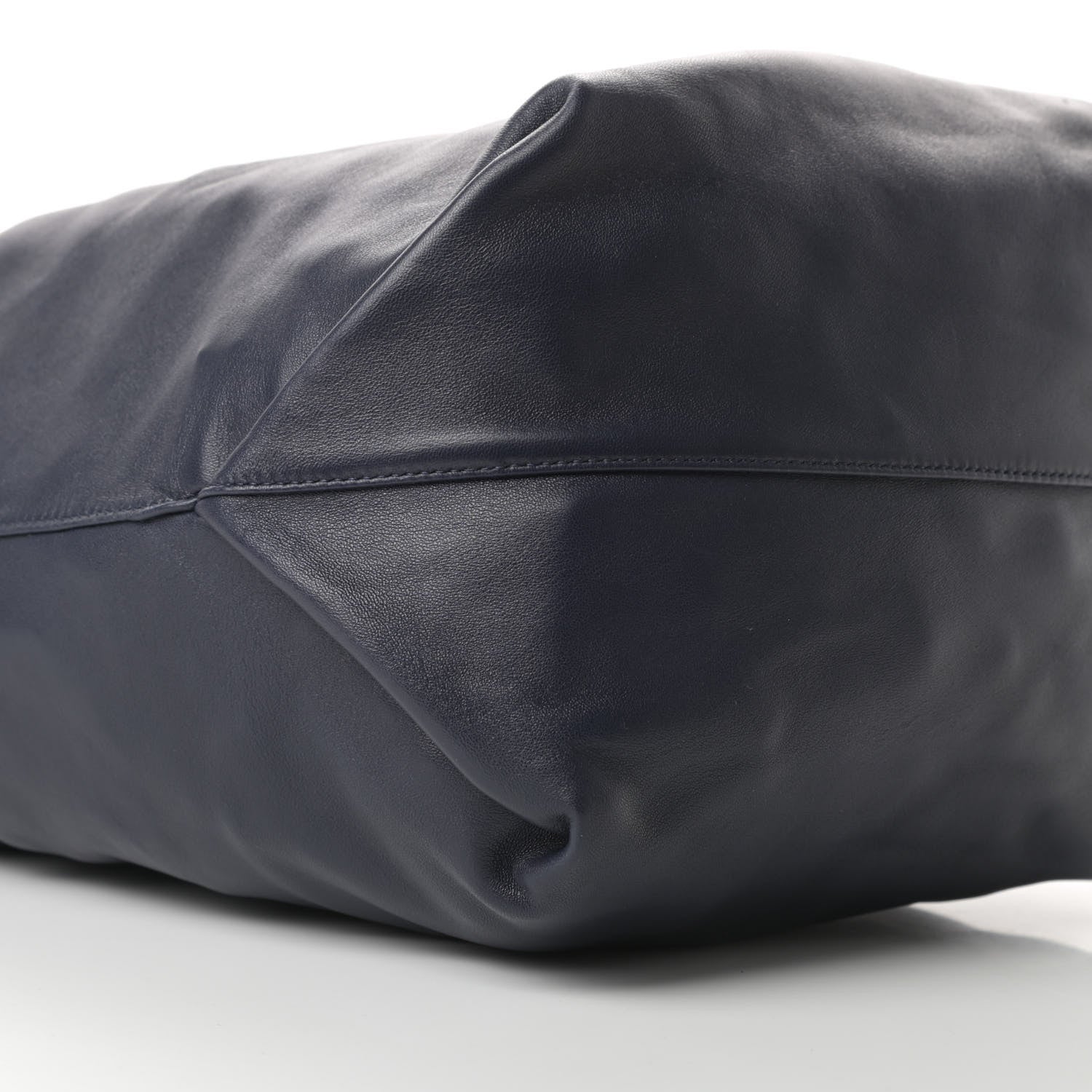 Saint Laurent Lambskin Teddy Drawstring Bag Navy 10 of 11