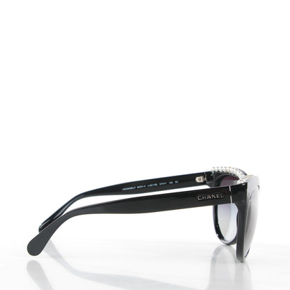 Chanel Freshwater Cultured Pearl Butterfly Sunglasses 6040-H Black 3 of 7